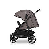 Коляска прогулочная для двойни Euro-Cart Doblo 2024 EGDOB24-25 Taupe коричнева, фото 4