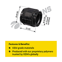 Втулка стабилизатора переднего MAN