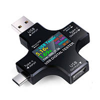 USB тестер тока напряжения емкости, Type-C MicroUSB, Atorch J-7C g