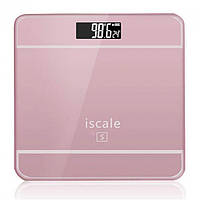 Весы напольные электронные iScale 2017D 180кг (0,1кг) с температурой весы напольные 180 кг. Цвет: розовый SND