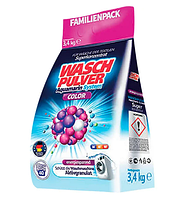 Стиральный порошок Wasch Pulver Color 3,4 кг, содержит компоненты, защищающие стиральную машину от накипи