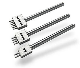 Набір крокових пробійників для шкіри крок 6мм колір Нікель