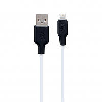 USB Hoco X21 Plus Silicone Lightning 2m Цвет Черно-Белый i