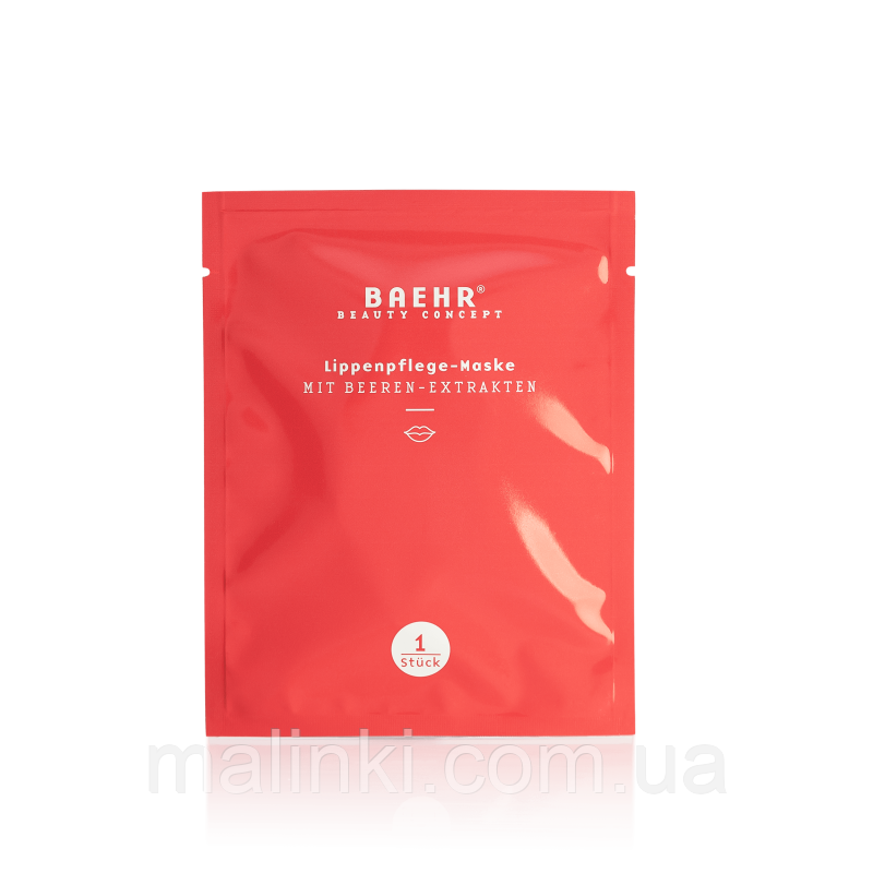 Маска-патч для догляду за губами з екстрактами ягід Baehr Lippenpflege Maske, 1 шт, фото 1