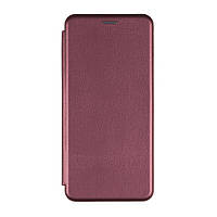 Чехол-книжка кожа для Xiaomi Redmi Note 11 (Global) / Note 11S Цвет Бордовый h