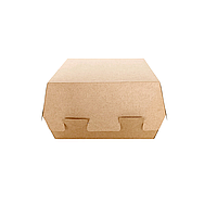 Коробка паперова для бургера Крафт 120*120*70мм 50шт