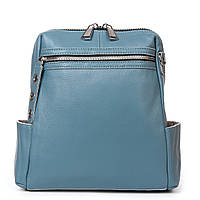 Женская сумка- рюкзак из натуральной мягкой кожи ALEX RAI 8781-9 синяя