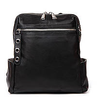Женская сумка- рюкзак из натуральной мягкой кожи ALEX RAI 8781-9 черная