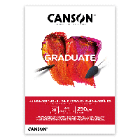 Склейка для олії та акрилу Canson Graduate А3 (29.7х42см) 290 г/м2 20 акрушів (C400110381)