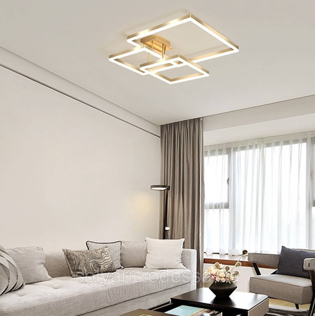 Люстра стельова 11058-3 BR (бронза), фото 1