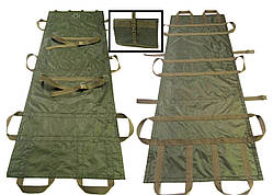 Ноші MEDIC Khaki медичні евакуаційні безкаркасні, двошарові - колір ХАКІ - WinTac