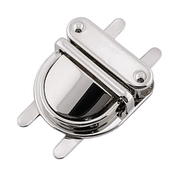 Замок сумочний СК-65508 розмір 30*30мм колір Нікель