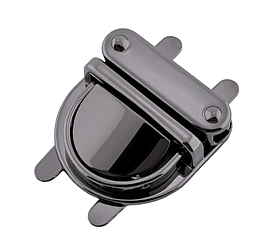 Замок сумочний СК-65508 розмір 30*30мм колір Темний-нікель