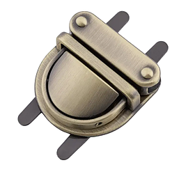 Замок сумочний СК-65508 розмір 30*30мм колір Антик