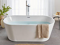 Отдельностоящая ванна Гавана 170 х 72 см белая Красивая белая ванна Элегантная овальная ванна для квартиры