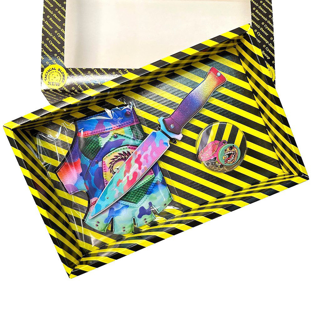 Набір іграшок STANDOFF 2 "Ніж Стінг Mimic & Рукавиці Mimic", дерев'яна іграшкова зброя, фото 1