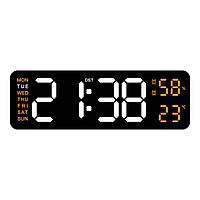 Настенные электронные часы Mids с термометром и гигрометром.