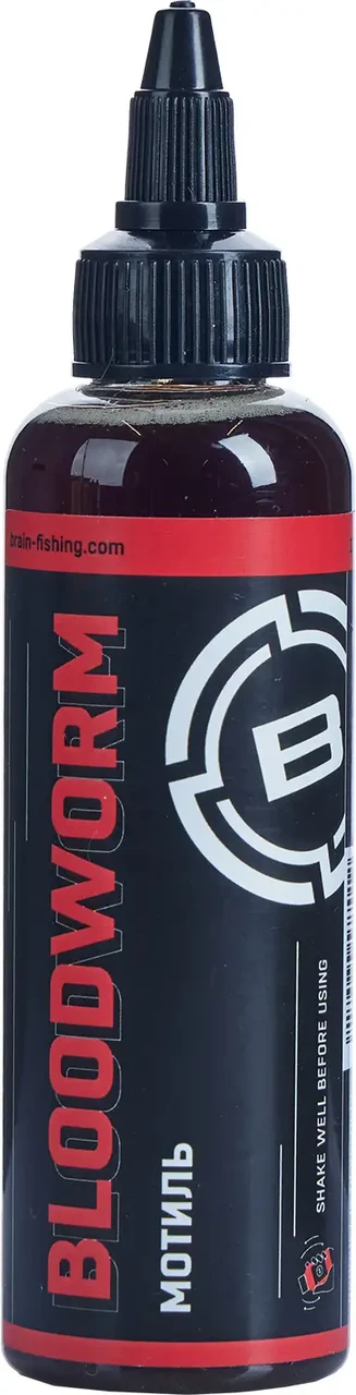 Ліквід Brain Bloodworm (мотиль) 100ml аттрактант для риболовлі, фото 1