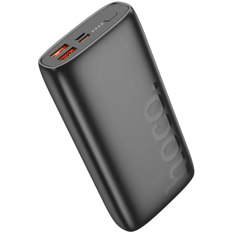 Павербанк PowerBank зі швидкою зарядкою 20000mAh HOCO J122A |2USB/Type-C, 22.5W+PD20W| Чорний, фото 1