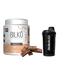Протеиновый коктейль Bilko = 87% белка (0,45 кг + Шейкер ) Набор сухой мышечной массы + Сушка мышц и Похудение