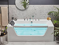 Гидромассажная ванна Manta 1700 x 800 мм белая Удобная гидромассажная ванна Ванна с гидромассажем с подсветкой