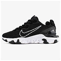 Мужские кроссовки Nike React Vision Black White CD4373-006-A, черно-белые кроссовки найк реакт вижн