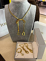 Диор набор колье, серьги и кольцо / Dior