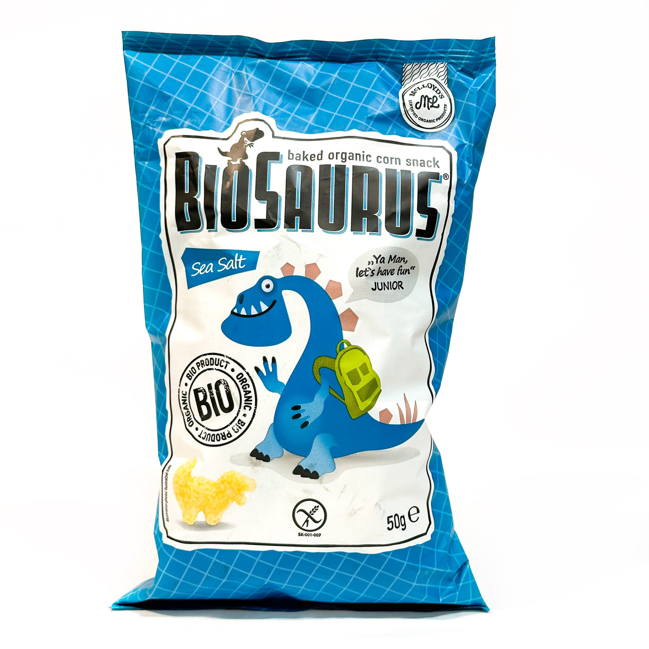 Кукурудзяні динозаврики з гімалайською сіллю ,50г MCLLOYD'S, фото 1