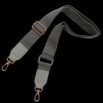 Плечовий ремінь для сумки 38 мм, сірий