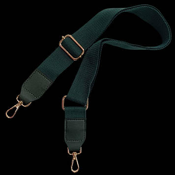 Плечовий ремінь для сумки 38 мм, смарагдовий