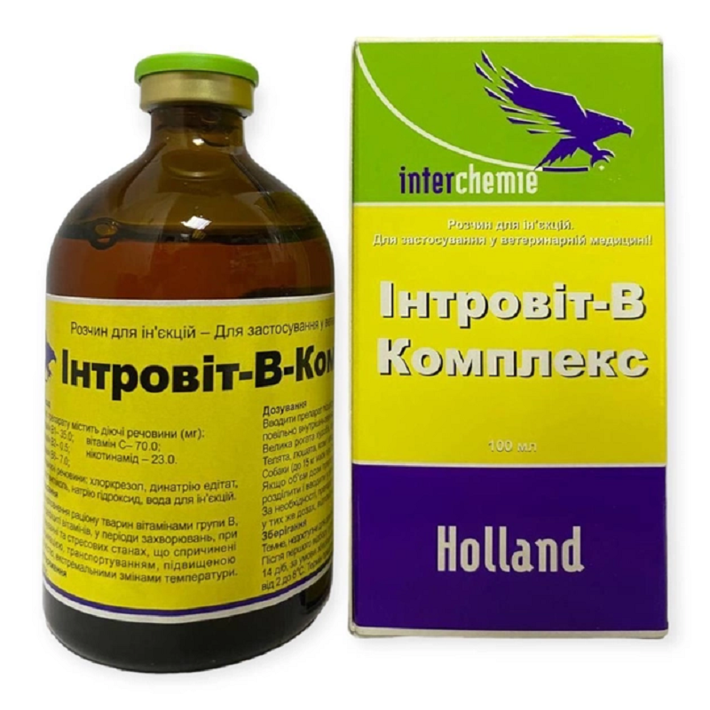 Інтровіт До комплексу 100 мл для ін'єкцій Interchemie