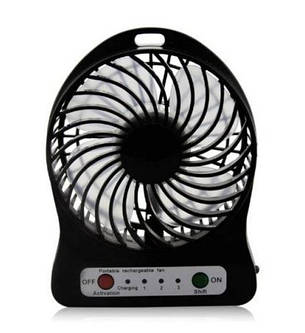 Портативний вентилятор на акумуляторі Portable Mini Fan акумуляторний міні вентилятор 18650 USB, фото 1