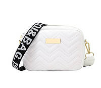 Современная женская белый сумка через плечо из экокожи, трендовая модная женская сумочка для девушки