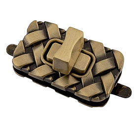 Замок сумочний СК-65540 розмір 34*20мм колір Антик