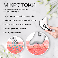 Мікротоковий ліфтинг масажер Гуаша для омолодження обличчя і тіла (KGL-01S), фото 3