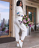 Жіночий прогулянковий костюм з метеликами, фото 2