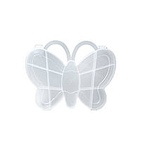 Пластикова тара-органайзер для рукоділля та шиття Метелик