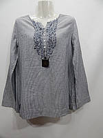 Блузка фирменная женская хлопок UKR р. 46-48 066бр (только в указанном размере, только 1 шт)