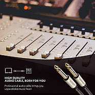Аудіо кабель Jack 6.5mm на Jack 6.5mm Male to Male Audio Cable UGREEN 2м (сірий) AV128, фото 5