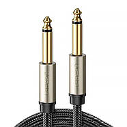 Аудіо кабель Jack 6.5mm на Jack 6.5mm Male to Male Audio Cable UGREEN 2м (сірий) AV128, фото 2
