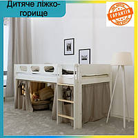 Кровать чердак Teddy Детская кроватка чердак с верхними бортиками и лестницей (Детские и подростковые кровати)