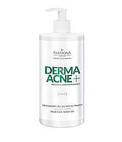 Гель для очистки лица, Фармона, Farmona DERMAACNE+ Pear facial cleansing gel with AHA acids, 500 мл