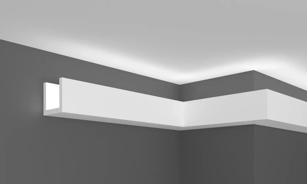 Карниз Полімерний Для Led Освітлення Grand Decor Kh 901