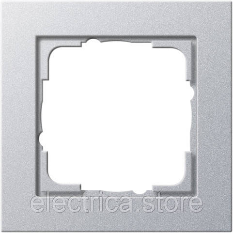 Рамка 1-місна Gira E2 алюміній 021125, фото 1