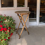 Барний Круглий Високий Розкладний Стіл Для барів Ресторанів або Кафе Власне виробництво Дерево, фото 2