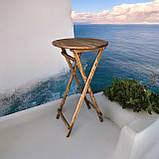 Барний Круглий Високий Розкладний Стіл Для барів Ресторанів або Кафе Власне виробництво Дерево, фото 3