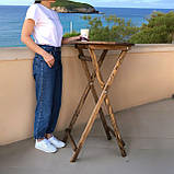 Барний Круглий Високий Розкладний Стіл Для барів Ресторанів або Кафе Власне виробництво Дерево, фото 4