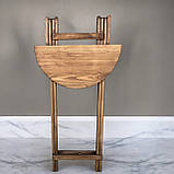 Барний Круглий Високий Розкладний Стіл Для барів Ресторанів або Кафе Власне виробництво Дерево, фото 5