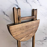 Барний Круглий Високий Розкладний Стіл Для барів Ресторанів або Кафе Власне виробництво Дерево, фото 6