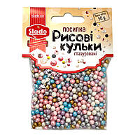 Рисові кульки глазуровані мікс Пастель, 50 г
